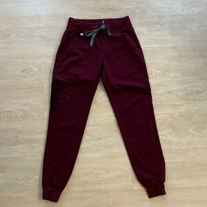 Figs Burgundy Joggers